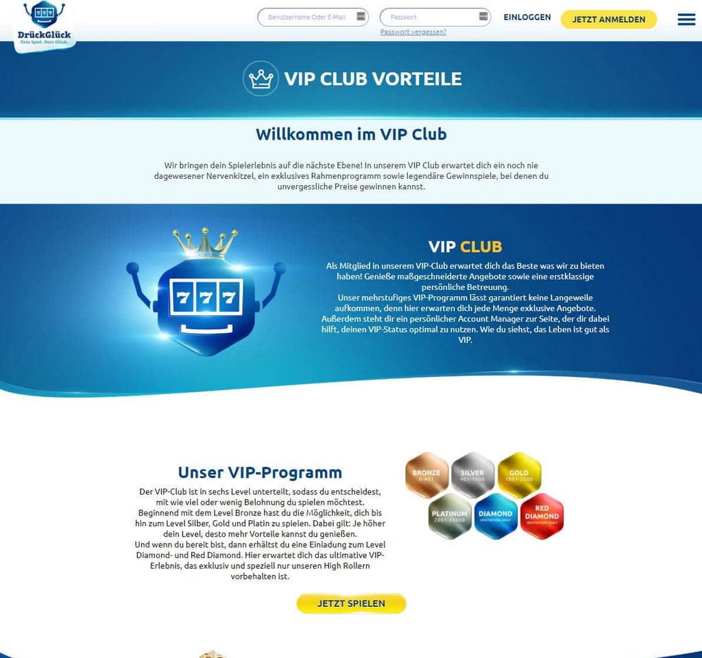 Druckgluck Casino-Bewertungen 2025 – Sichern Sie sich unten einen 300-Euro-Bonus